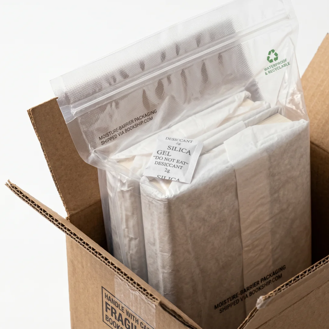 Waterproof moisture barrier bag used for book packaging